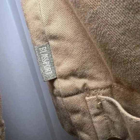 Blassport Brown Women’s Jacket Boxy Denim Button Down Jacket Size Xl - Picture 4 of 8